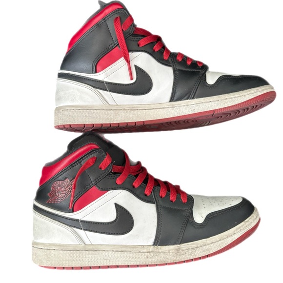 Air Jordan 1 Mid 'Gym Red Black Toe' - Picture 2 of 2